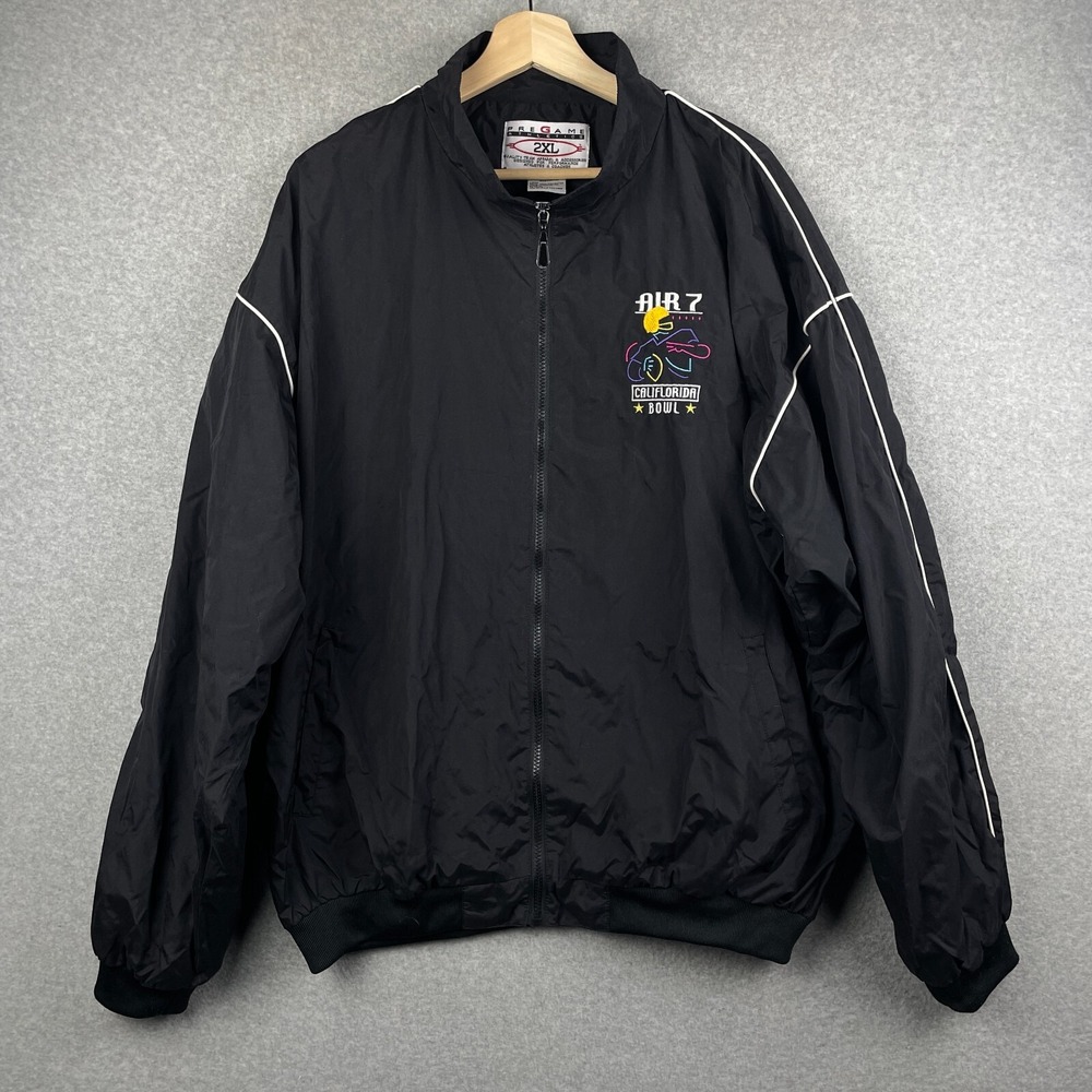 Vintage Air 7 Califlorida Bowl Jacket Mens XXL Embroidered Highschool Football - Picture 2 of 12